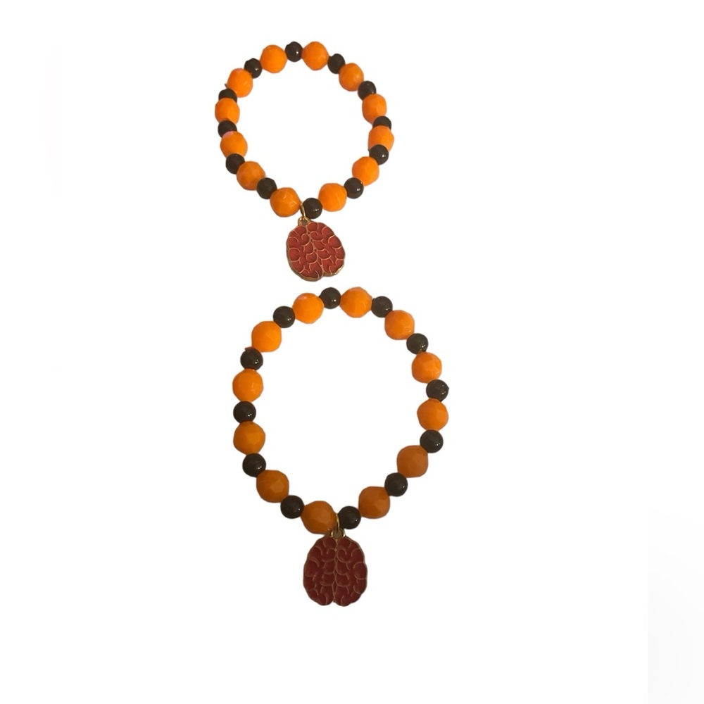 Red Brain Halloween Bracelet
